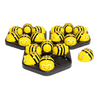 TTS 18-pcs Bee-Bot Programmable Floor Robot See & Say Version with FREE 3-pcs Rechargeable Docking Station w/ USB Cable - Programmable Toy for Kids