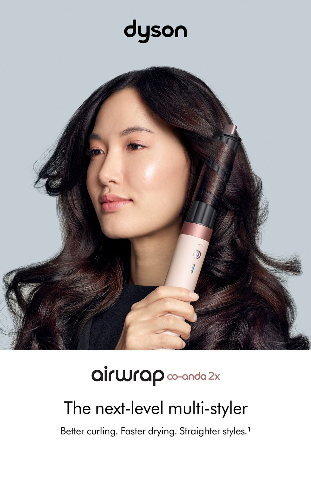Airwrap Co-anda2x™ Multi-styler & Dryer Straight+Wavy in Ceramic Pink and Rose Gold