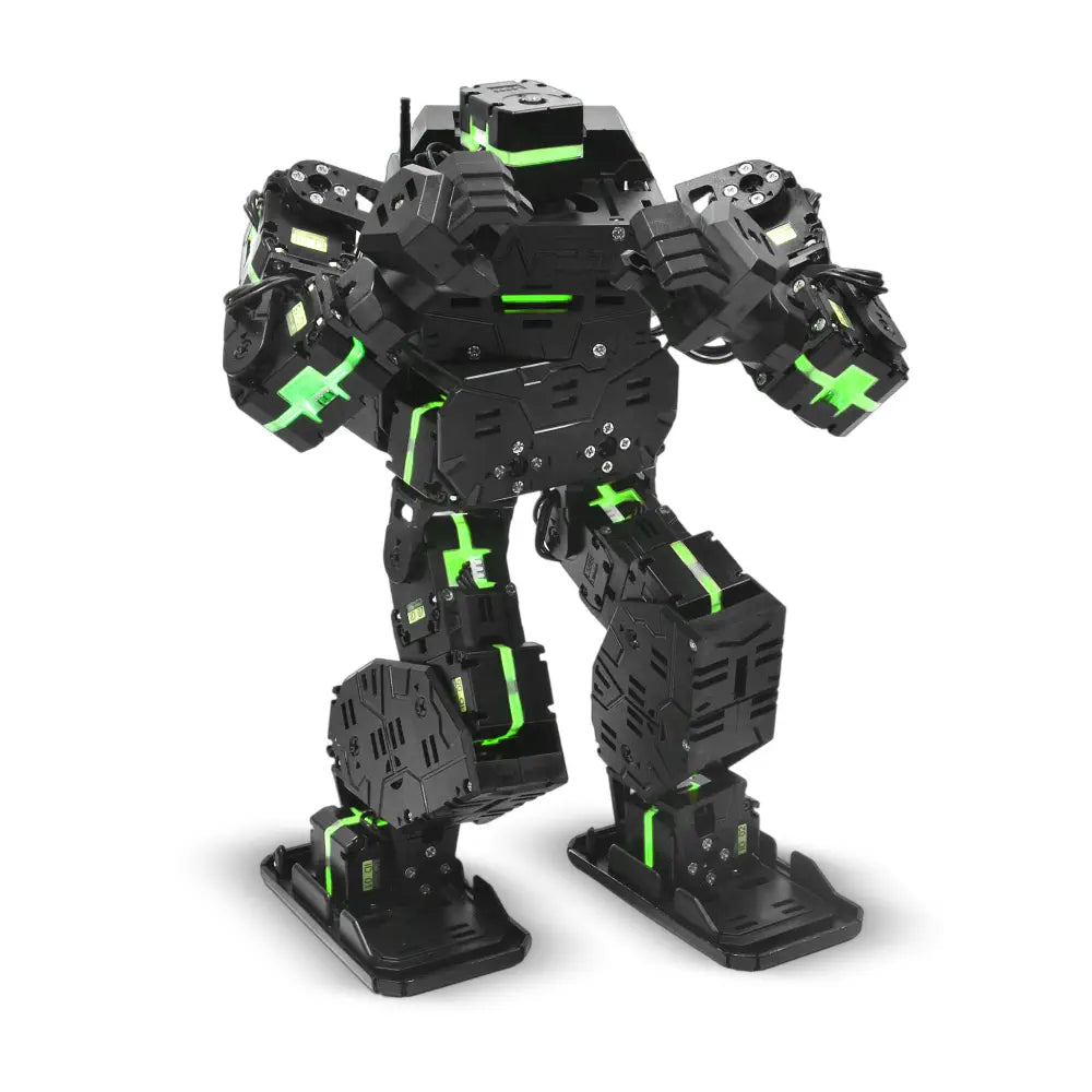 Humanoid Robot, Smart Boxing, Football, Dancing Robot, Graphical Programmable with Phone and Windows PC App, DIY Armored RC Robot with servo Lights