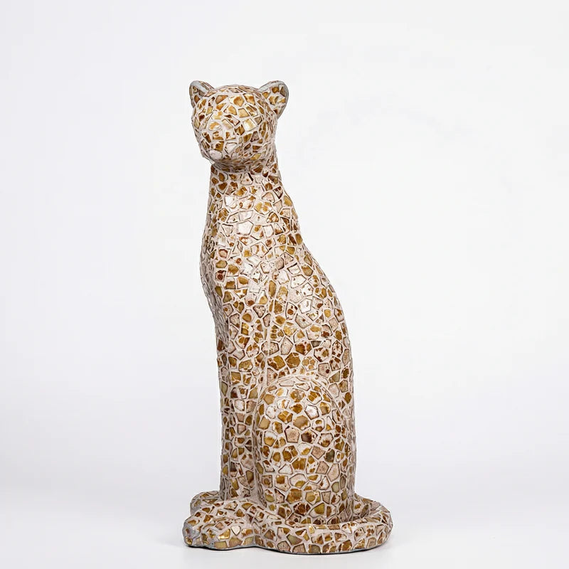 Majestic Mosaic Leopard 80cm