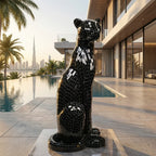 Majestic Mosaic Leopard 80cm