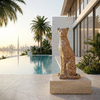 Majestic Mosaic Leopard 80cm