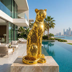 Majestic Mosaic Leopard 80cm