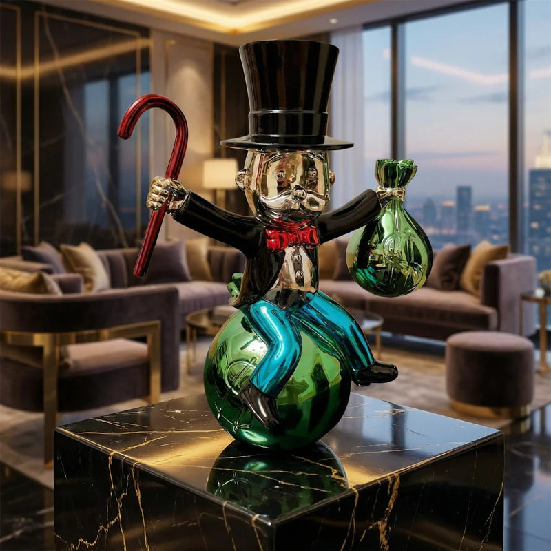 Monopoly Sitting on $ Bag™ - Atelier Home™ Monopoly Sitting on $ Bag™ Monopoly Sitting on $ Bag™