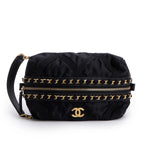 2021 Black Nylon Grosgrain Lifestyle Pouch w/ Sleep Mask &amp; Authenticity Card