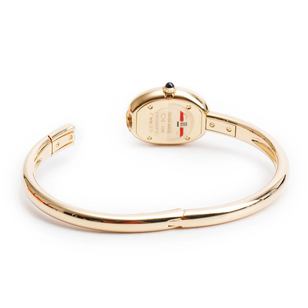 2025 18k Yellow Gold Baignoire Quartz Watch, Mini Model 4596 w/ Box, Receipt & Papers - Coeur Cult Core